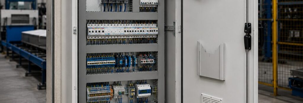 Výroba priemyselných rozvádzačov pre firmy, haly, sklady na mieru | elmi-tech.sk